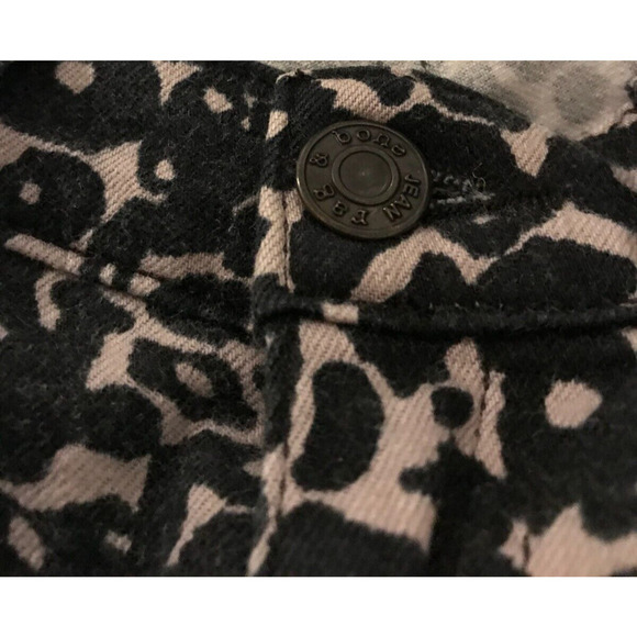 Rag & Bone Skinny Amoeba Printed Black/Brown Leopard Mid Rise Jeans - Size 27 - Picture 5 of 12